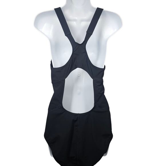 Speedo Power Plus LZR Fit Thick Strap Black Performance Swimsuit Size 14 - Picture 5 of 13